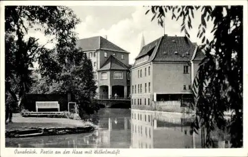 Ak Osnabrück in Niedersachsen, Hase, Wilhelmstift