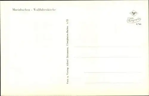 Ak Mariabuchen Lohr im Spessart Unterfranken, Wallfahrtskirche