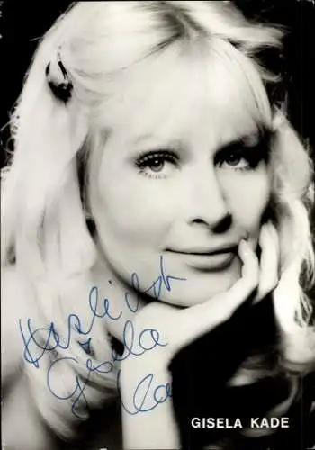 Ak Schauspielerin Gisela Kade, Portrait, Autogramm