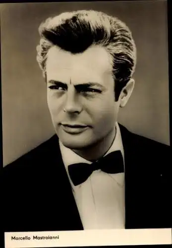 Ak Schauspieler Marcello Mastroianni, Film Die Weber von Turin, Portrait