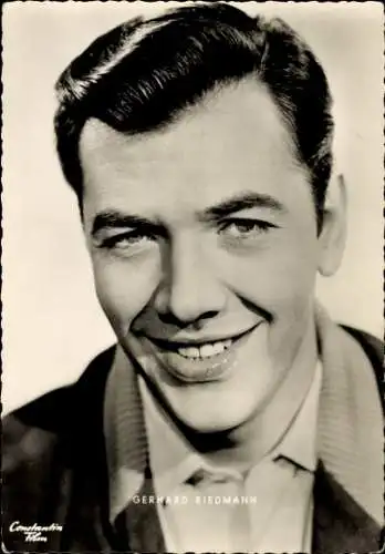Ak Schauspieler Gerhard Riedmann, Portrait