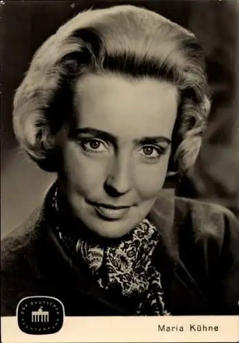 Ak Schauspielerin und Moderatorin Maria Kühne, DDR Deutscher Fernsehfunk, Portrait