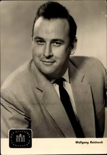 Ak Schauspieler, Ansager Wolfgang Reichardt, DDR Deutscher Fernsehfunk, Portrait