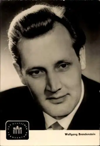 Ak Schauspieler Wolfgang Brandenstein, Portrait, Mitarbeiter des DDR Deutscher Fernsehfunk