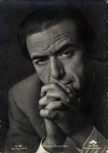 Ak Schauspieler Fosco Giachetti, Portrait