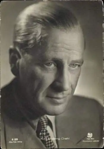 Ak Schauspieler Karl Ludwig Diehl, Portrait