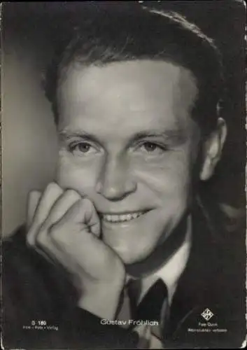 Ak Schauspieler Gustav Fröhlich, Portrait