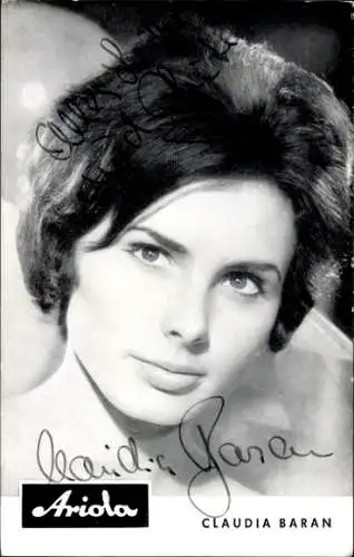 Ak Schauspielerin, Sängerin Claudia Baran, Portrait, Autogramm, Ariola