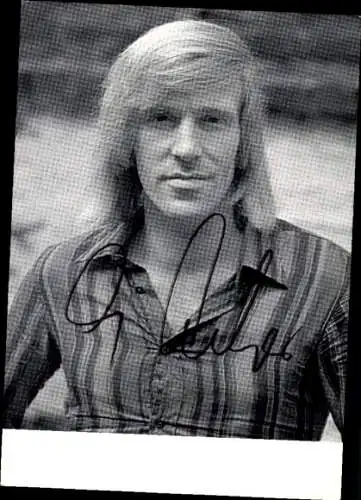 Ak Schauspieler Günter Netzer, Portrait, Autogramm, Fußballer des Jahres 1972