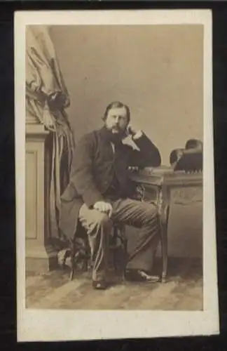 CdV Portrait Prinz Eduard von Sachsen-WeimarEisenach