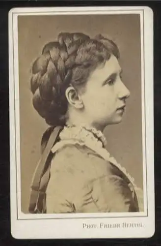 CdV Portrait Marie von Preußen, geb. von Sachsen-Weimar-Eisenach