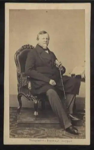 CdV Portrait Herzog Karl Bernhard von Sachsen-Weimar-Eisenach