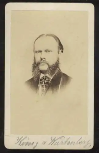 CdV Portrait König Karl I. von Württemberg