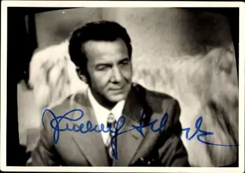 Ak Schauspieler, Sänger Rudolf Schock, Portrait, Autogramm