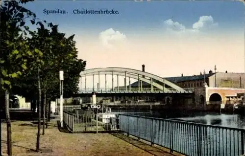 Ak Spandau Berlin, Charlottenbrücke