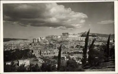 Ak Athen Griechenland, Panoramablick, Akropolis