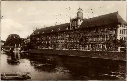 Ak Breslau Wrocław in Schlesien, Universität
