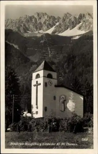 Ak Hungerburg Innsbruck Tirol, Kirche der Kl. Hl. Theresia