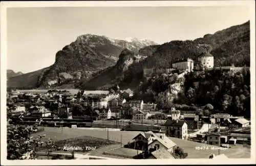 Ak Kufstein in Tirol, Gesamtansicht, Burg