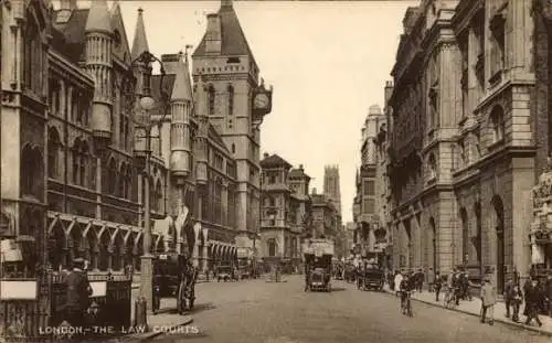 Ak London City England, Gerichte
