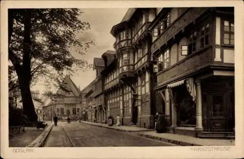 Ak Goslar am Harz, Marktstraße