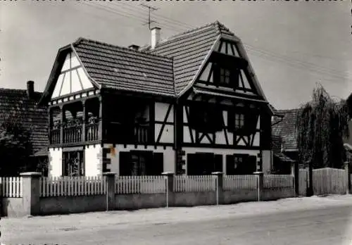 Ak La Wantzenau Wanzenau Elsass Bas Rhin, Maison Alsacienne