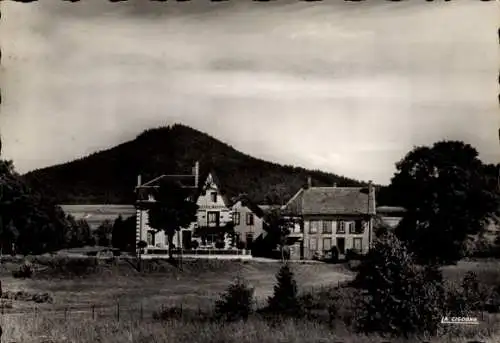 Ak Saales Saal Elsass Bas Rhin, Hotel Mazeran, au fond, le Voyemont