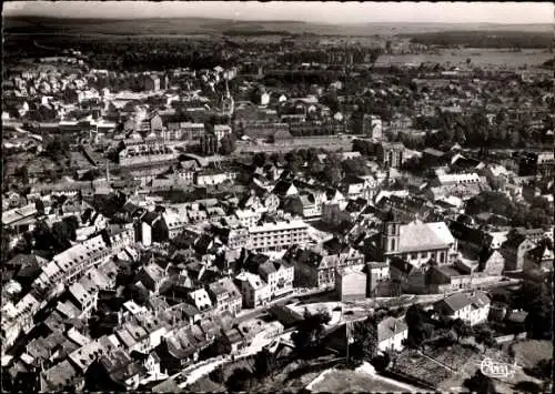 Ak Sarreguemines Saargemünd Lothringen Moselle, Luftbild