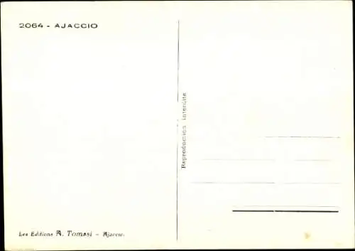 Ak Ajaccio Corse du Sud, Gesamtansicht