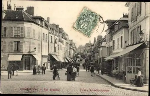 Ak Compiègne Oise, Rue Solferino