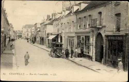 Ak Chantilly Oise, Rue du Comnetable