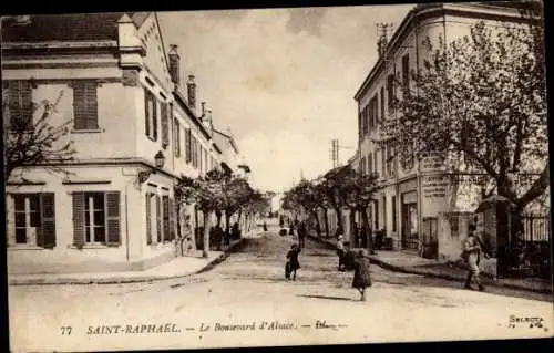 Ak Saint Raphaël Var, Boulevard d’Alsace