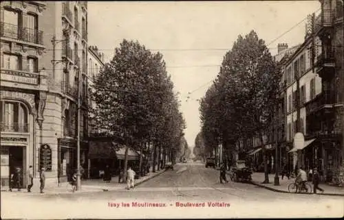 Ak Issy les Moulineaux Hauts de Seine, Boulevard Voltaire