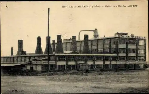 Ak Le Bourget Seine Saint Denis, Norton Mills Factory