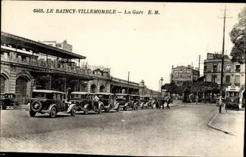 Ak Villemomble Le Raincy Seine Saint Denis, Gare