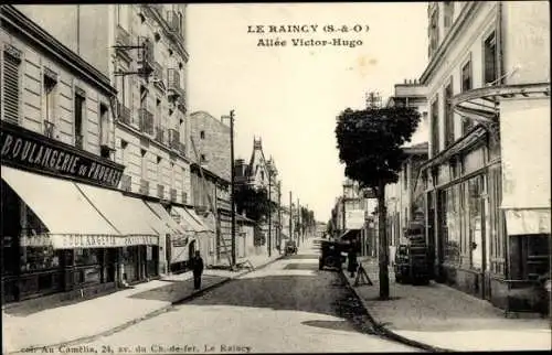 Ak Le Raincy Seine Saint Denis, Allée Victor Hugo