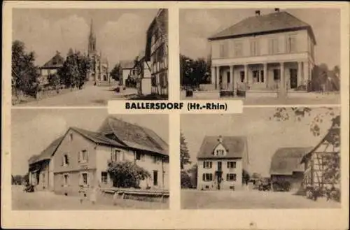 Ak Ballersdorf Elsass Haut Rhin, Detailansichten