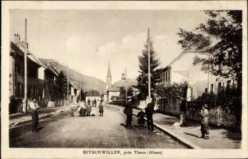 Ak Bitschwiller lès Thann Bitschweiler Elsass Haut Rhin, in der Nähe von Thann, Elsass