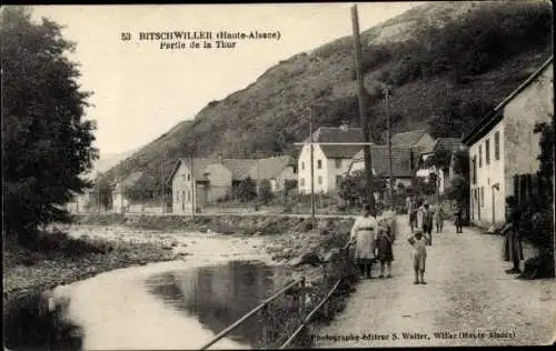 Ak Bitschwiller lès Thann Bitschweiler Elsass Haut Rhin, Teil von Thur