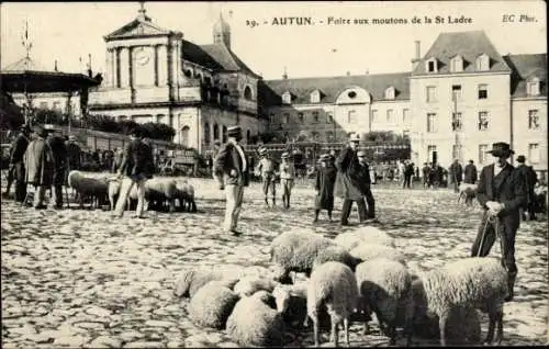 Ak Autun Saône-et-Loire, Schafmesse Saint Ladre