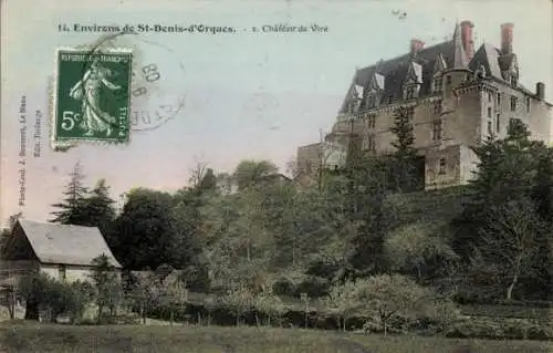 Ak St Denis d'Orques Sarthe, Chateau de Vire