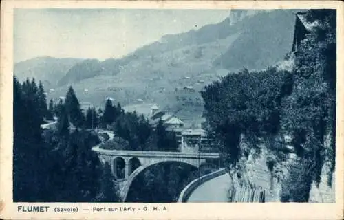Ak Flumet Savoie, Pont sur l'Arly
