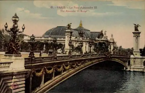 Ak Paris VII, Pont Alexandre III