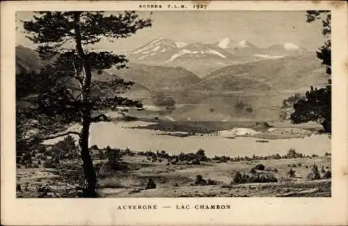 Ak Chambon sur Lac Puy de Dôme, Lac Chambon, Panorama