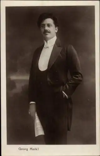 Ak Opernsänger Georg Maikl, Portrait