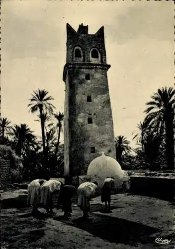 Ak Constantine Algerienm Inskra, la priere a Sidi M'Cid