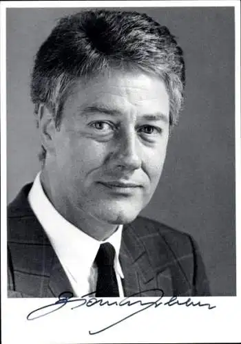 Ak Politiker Björn Engholm, Ehemaliger Bundesminister für Bildung, Portrait, Autogramm