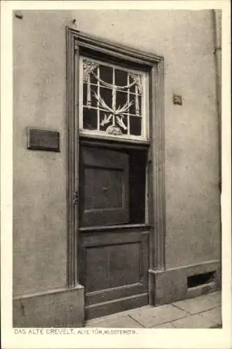 Ak Krefeld am Niederrhein, Alte Tür, Haus Nr. 36, Klosterstraße