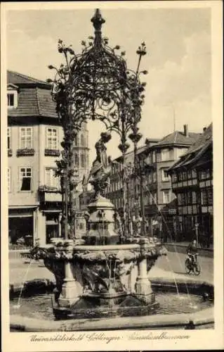 Ak Göttingen, Universitätsstadt, Gänselieselbrunnen