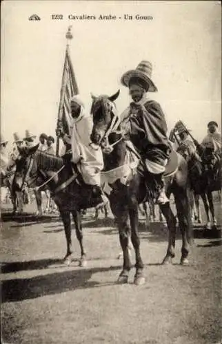 Ak Arabische Krieger, Kavallerie, Maghreb